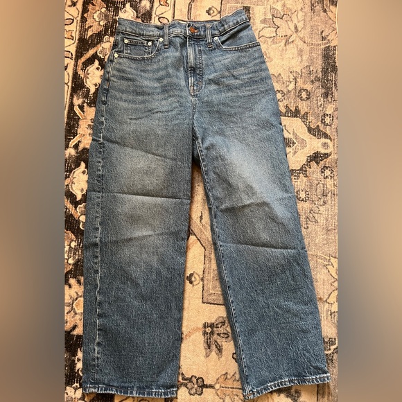 The Perfect Vintage Wide-Leg Crop Jean Medium Wash Size 28 - Picture 2 of 12